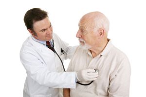 senior having a medical checkup